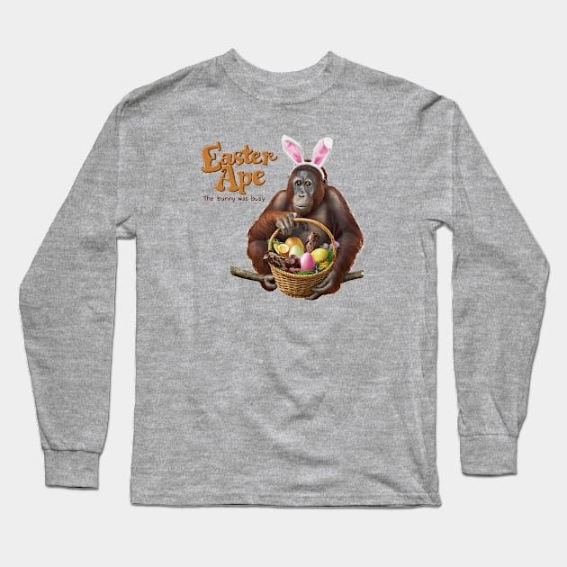 The Easter Ape! Long Sleeve T-Shirt by Dizgraceland